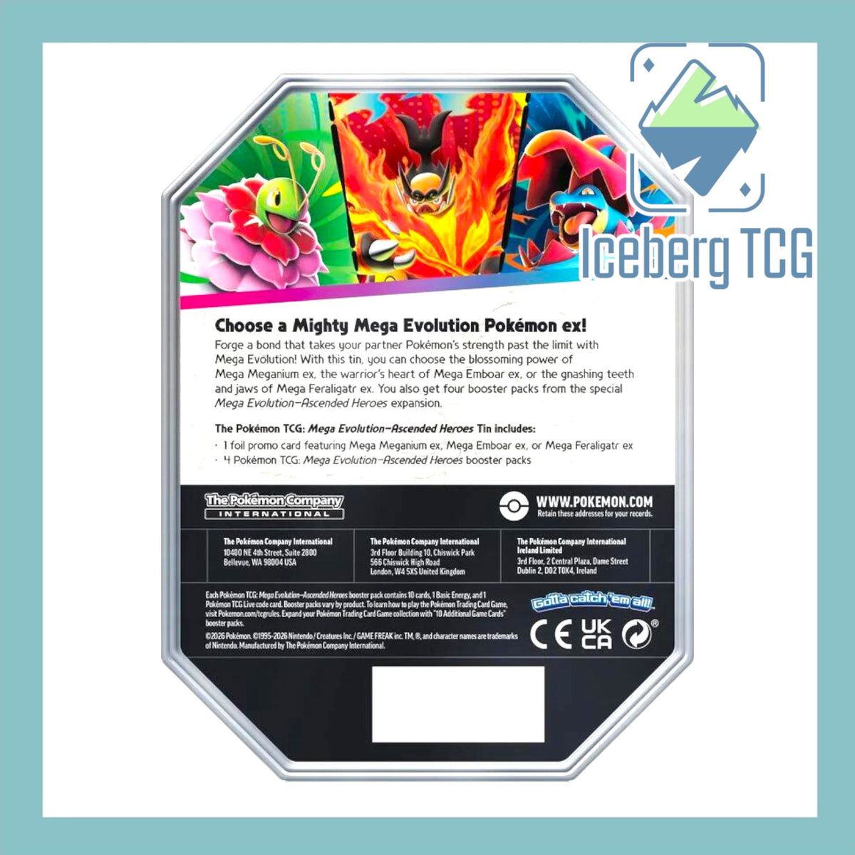 Pokemon Ascended Heroes Tin