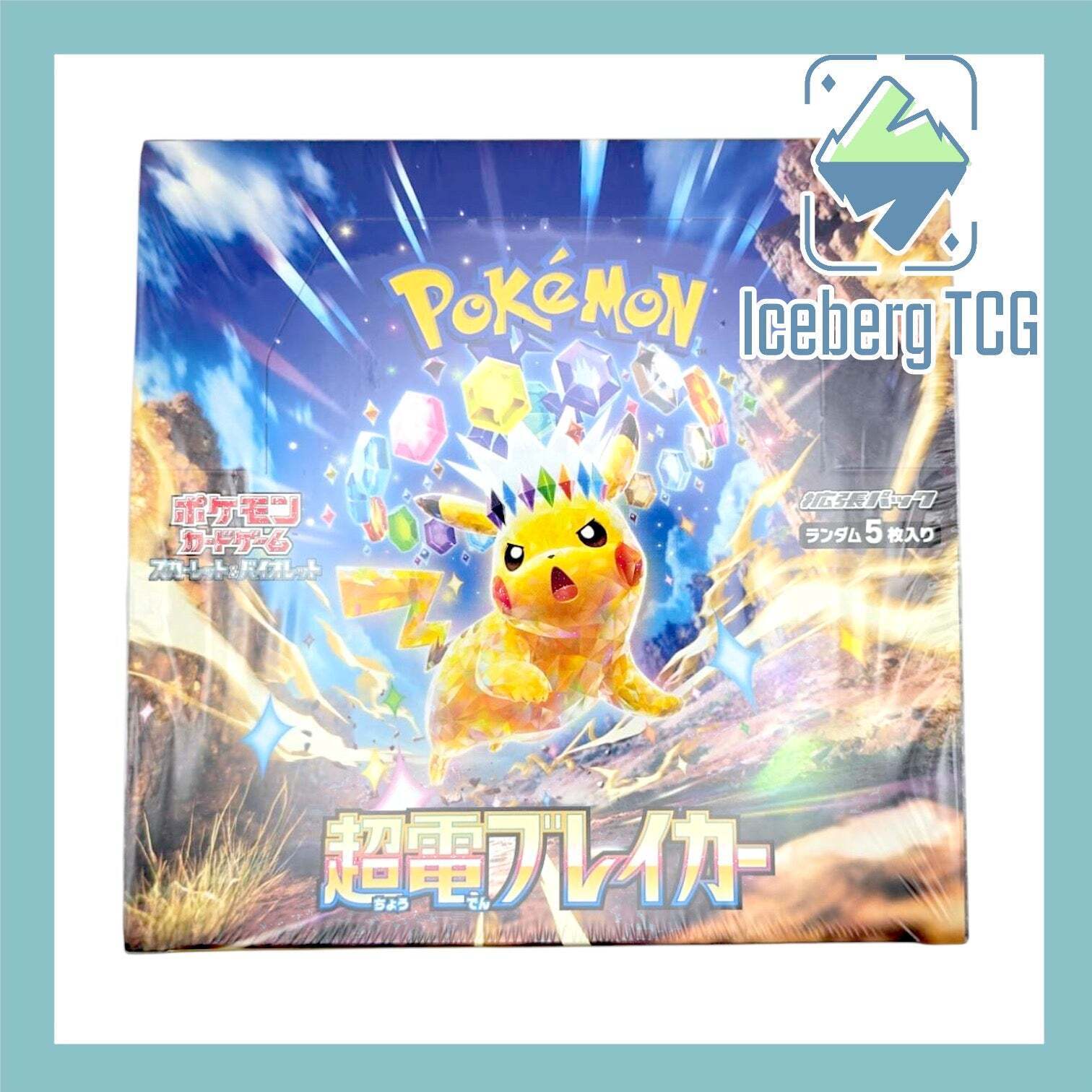 Japanese Pokemon Super Electric Breaker Booster Box - SV8 Iceberg TCG Japanese Pokemon Super Electric Breaker Booster Box - SV8 Iceberg TCG