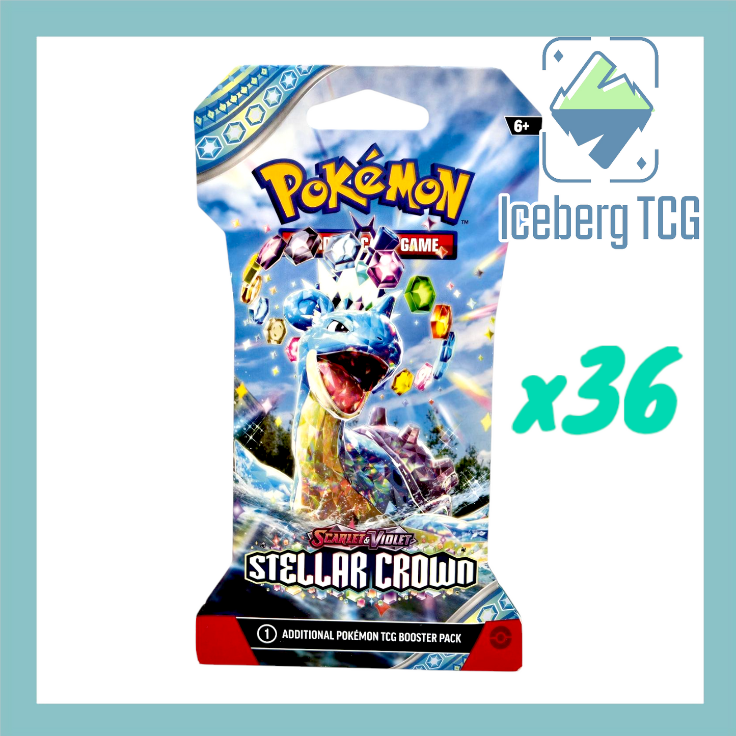 Pokemon Stellar Crown Sleeved Booster x36 Pack