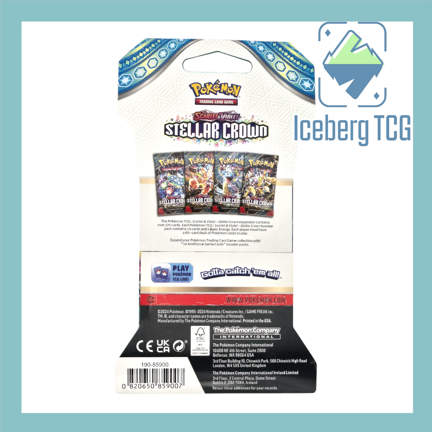 Pokemon Stellar Crown Sleeved Booster x36 Pack