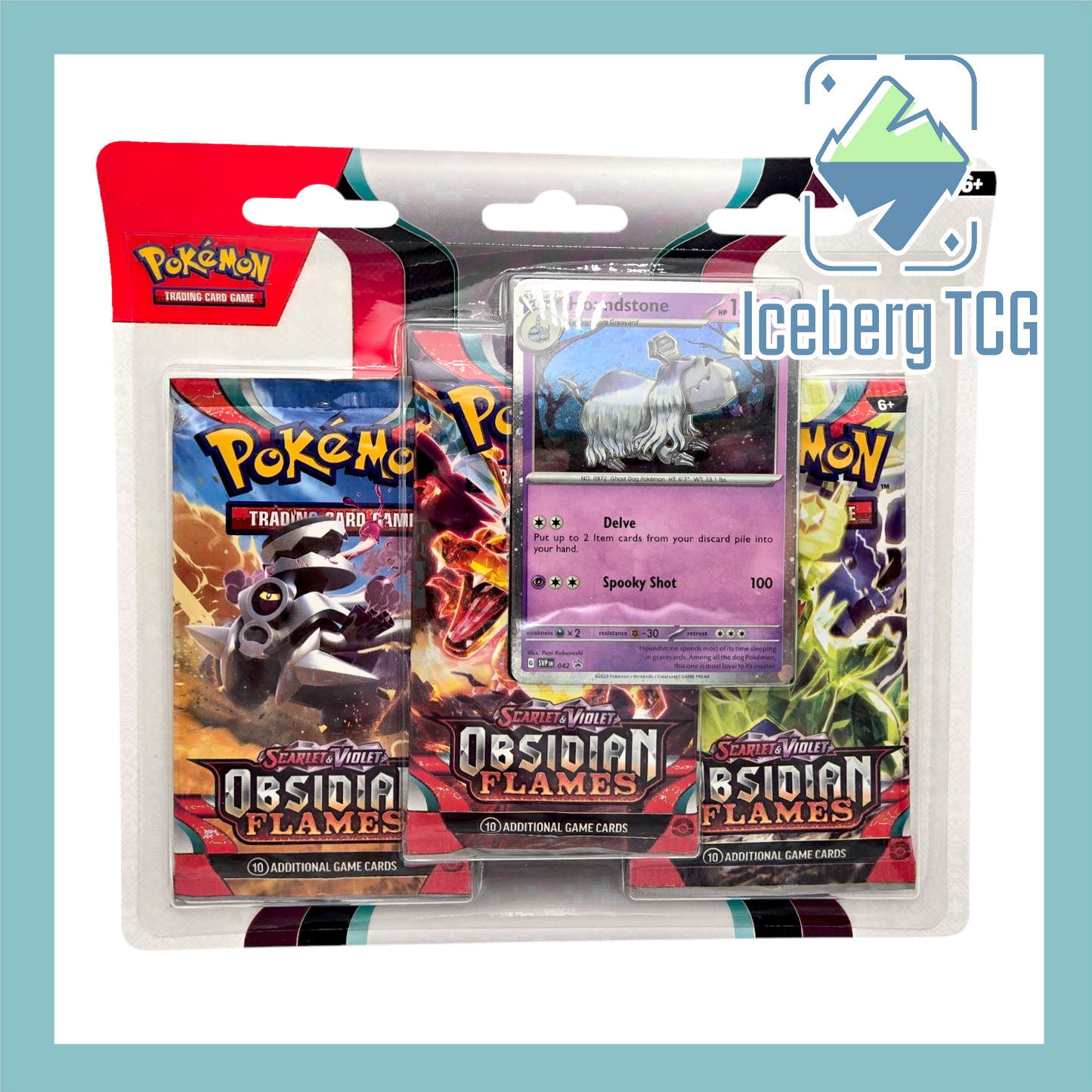 Pokemon Scarlet & Violet Obsidian Flames 3 Pack Blister Booster Case