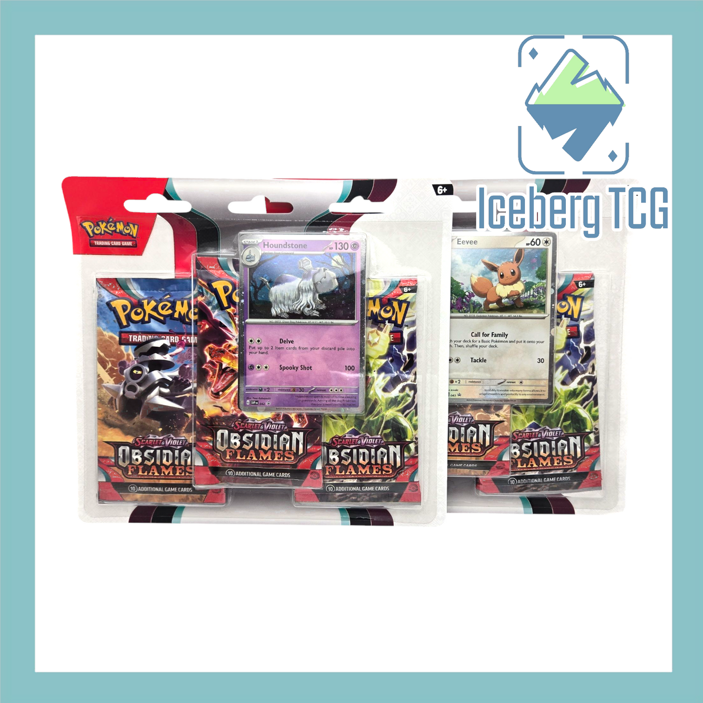 Pokemon Scarlet & Violet Obsidian Flames 3 Pack Blister Booster Case